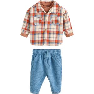 Next Set  camel / ecru / navy / lichtblauw