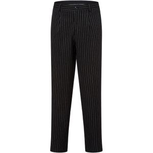 Finshley & Harding London Bandplooibroek  zwart / wit