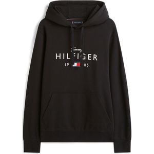 TOMMY HILFIGER Sweatshirt 'BRAND LOVE'  zwart / wit