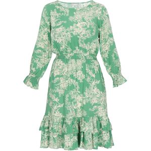 FELIPA Jurk 'Fashion Look'  groen / offwhite
