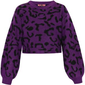 myMo ROCKS Trui  aubergine / zwart