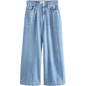 Next Bandplooi jeans  blauw