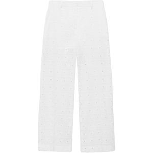 MANGO Broek 'FADO'  wit