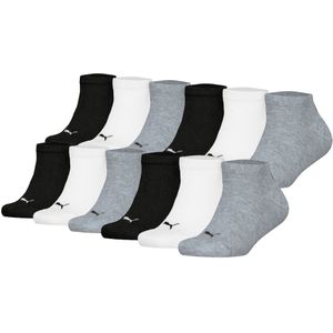 Puma - Sokken Plain Sneaker - Effen - 12-pack - Kinderen