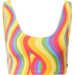 LEVI'S ® Bikinitop 'Sports Bra Hook Up'  aqua / limoen / lichtgeel / neonlila / grenadine