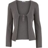 Noisy may - Gebreid vest - Antraciet - NMAylin