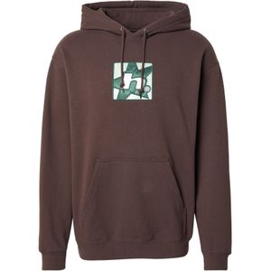 HUF Sweatshirt 'Star'  bruin / groen / lichtgroen / wit