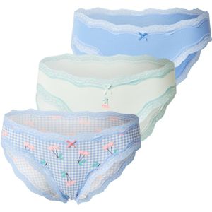 ETAM Slip 'JIMMA'  hemelsblauw / pastelgroen / rosa / wit