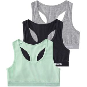 Bench - Bustier - Mint/Zwart/Grijs mêlee - 3-delig - Aansluitend - Jersey
