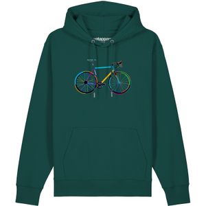 Watapparel Sweatshirt ' Fahrrad by night '  petrol / gemengde kleuren