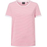 BOSS - Emasa - Shirt - Koraal - Ronde Hals - Kwartmouw