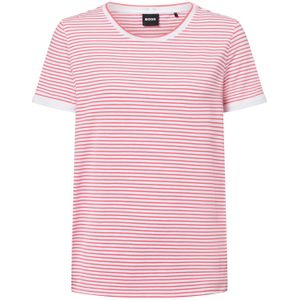 BOSS - Emasa - Shirt - Koraal - Ronde Hals - Kwartmouw