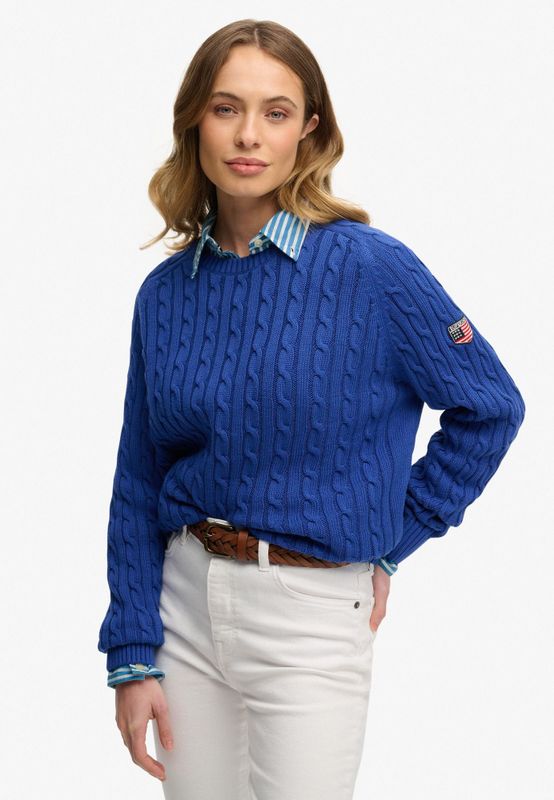 Superdry Trui  royal blue/koningsblauw