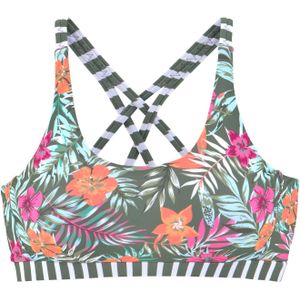 VENICE BEACH Bikinitop 'Summer'  groen / oranje / fuchsia / wit