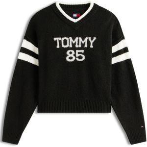 Tommy Jeans Trui '85'  zwart / wit