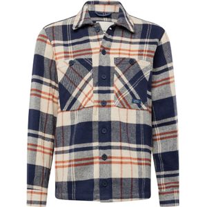 BLEND Tussenjas  beige / navy / koraal