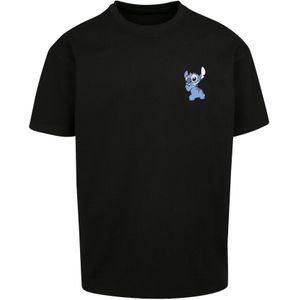 F4NT4STIC Shirt 'Disney Lilo And Stitch'  royal blue/koningsblauw / mauve / zwart / wit