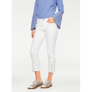 Capri Broek - Offwhite - Katoen - Steekzakken - Ritssluiting