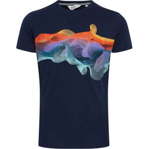 !Solid Shirt 'Pedro'  donkerblauw / lila / rood