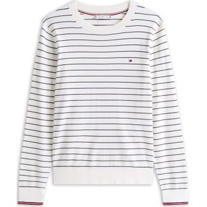 Gebreide Trui - Gestreept - Knitwear - Ronde Hals - Lange Mouw