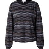 MORE & MORE Blouse  lichtblauw / brons / zwart