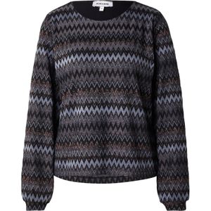 MORE & MORE Blouse  lichtblauw / brons / zwart