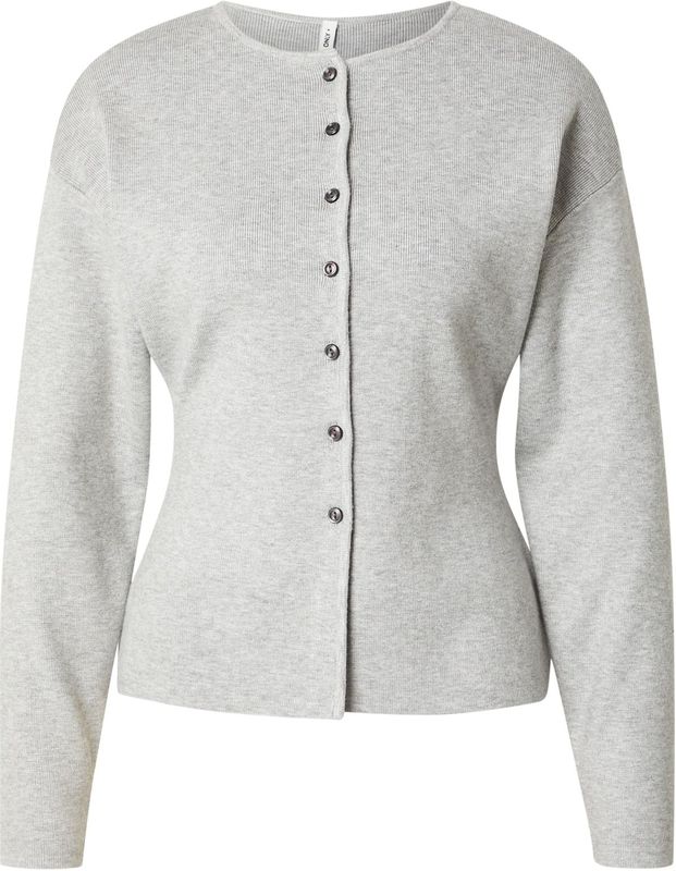 ONLY - Gebreid Vest - Grijs Gemêleerd