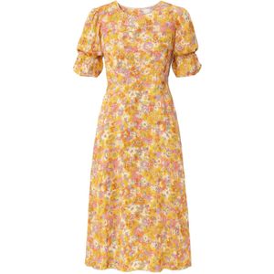 For You Moda Jurk  geel / oranje / pink / wit