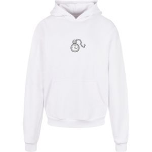 F4NT4STIC Sweatshirt 'Alice im Wunderland Uhr Hase Heroes of Childhood'  gemengde kleuren / wit