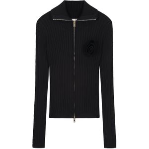 Fabienne Chapot Gebreid vest  zwart