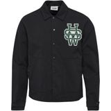 Hummel Sportjas 'Coach'  donkergroen / zwart / wit