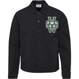 Hummel Sportjas 'Coach'  donkergroen / zwart / wit