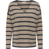Only - ONLAMALIO LIFE LS V-NECK KNT - Gebreide Trui - Humus