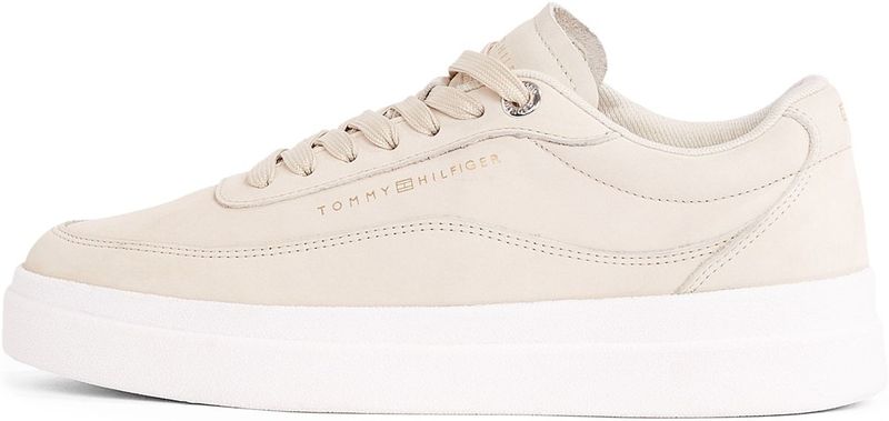 Sneakers - Effen - Leer - Snoersluiting - Platte Hak