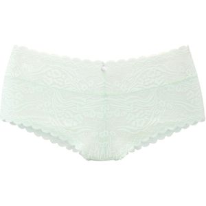 s.Oliver RED LABEL - Stringpants - Mint - Transparante Kant - Gebloemde Look