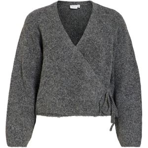 VILA Trui 'VILuna'  donkergrijs