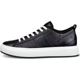 Sneakers - Street Ace - Effen - Leer - Platte Hak