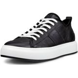 Sneakers - Street Ace - Effen - Leer - Platte Hak