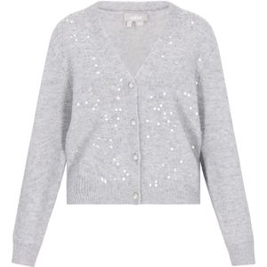 Usha Gebreid vest  lichtgrijs