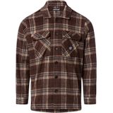 Santa Cruz - Lodge Shirt - Overhemd - Chocoladebruin - Lange Mouw
