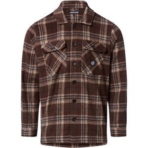 Santa Cruz - Lodge Shirt - Overhemd - Chocoladebruin - Lange Mouw