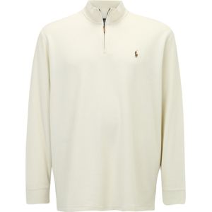 Polo Ralph Lauren - 710671929015 - Trui met Rits en Col - Beige - Casual - Katoen