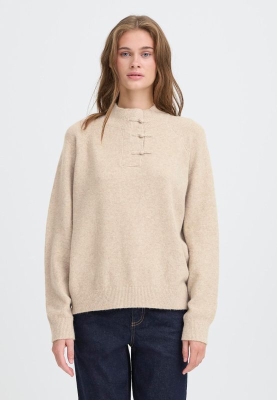 ICHI Trui 'IHDASILA'  lichtbeige