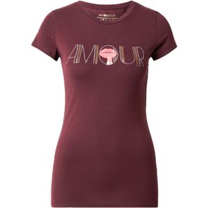 GUESS Shirt 'AMOUR'  goud / cyclaam / rosa / zilver