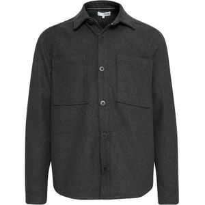 !Solid Overhemd 'Tam'  grijs gemêleerd