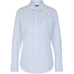 JOOP! Blouse 'Barbara'  lichtblauw / wit
