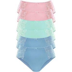 Slips - Blauw/Roze/Mint - Katoen - Aansluitende Pasvorm