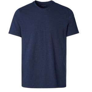 Salsa - Edge Slim Fit - T-shirt - Blauw - Korte Mouwen
