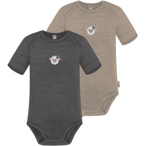 normani Rompertje/body 'Tauranga'  beige / antraciet / wit