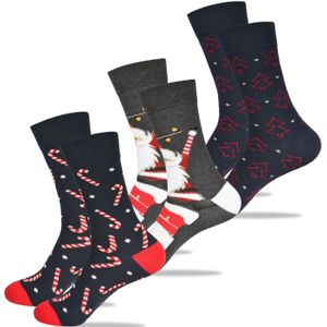 Lee Cooper Sokken '3 Paar Weihnachtssocken von Lee Cooper als Geschenk für Nikolaus, Weihnachten'  gemengde kleuren
